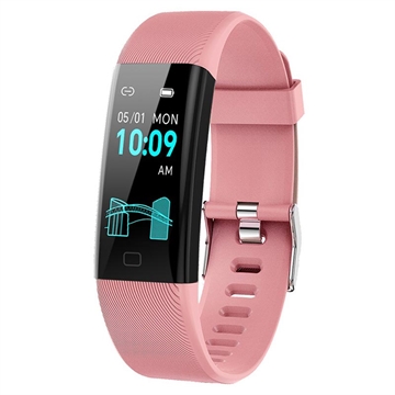 F71 Smart Armband / Fitness Tracker med blodtrycksmätning - Rosa