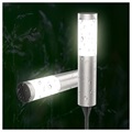 FDTwelve Vattenresistent LED Solcells Trädgårdslampa - 56.5cm - Silver