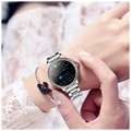 Smartwatch med Pulsmätare för Kvinnor AK38 - Silver