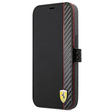 Ferrari On Track Carbon Stripe iPhone 13 Mini Plånboksfodral