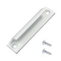 Fingergrepp / Möbelhandtag i aluminium - 9cm - Vit