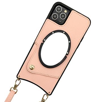 Fish Tail iPhone 14 Pro Belagt Skal med Spegel - Rosa