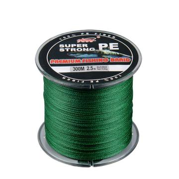 Fiskelina Nylon Monofilament 300m - 0.8#: 0.14mm/15LB/6.8kg - Grön