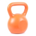 Fitness Massivt Gjutjärn Kettlebell - 5kg - Orange