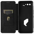 Asus ROG Phone 5 Flipfodral - Kolfiber - Svart