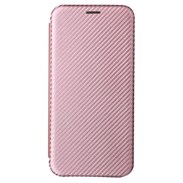 Samsung Galaxy S22+ 5G Flipfodral - Kolfiber - Roséguld