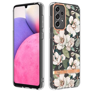 Flower Series Samsung Galaxy A33 5G TPU-skal - Grön Gardenia
