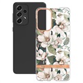Flower Series Samsung Galaxy A33 5G TPU-skal - Grön Gardenia