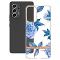 Flower Series Samsung Galaxy A53 5G TPU-skal - Blå Pion