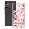 Flower Series Samsung Galaxy A53 5G TPU-skal - Rosa Gardenia