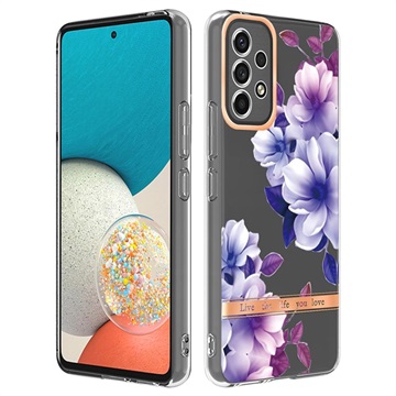 Flower Series Samsung Galaxy A53 5G TPU-skal - Lila Begonia