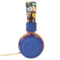 Vikbara On-Ear Stereo Barnhörlurar B2 - 3.5mm - Orange / Blå