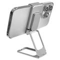 Vikbar 360-graders Roterande Bordshållare för Smartphone - Silver