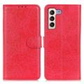Samsung Galaxy S23+ 5G Plånboksfodral med Stativ - Röd