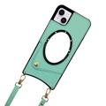 Fish Tail iPhone 14 Belagt Skal med Spegel - Grön