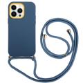 iPhone 14 Pro Max 360 Hybridskal med Snodd - Blå