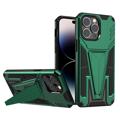 V-Format Magnetiskt iPhone 14 Pro Max Hybridskal - Grön