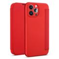 Smal Stil iPhone 14 Pro Flipfodral - Röd