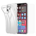 Saii 2-i-1 iPhone 15 Plus TPU Skal & Härdat Glas Skärmskydd