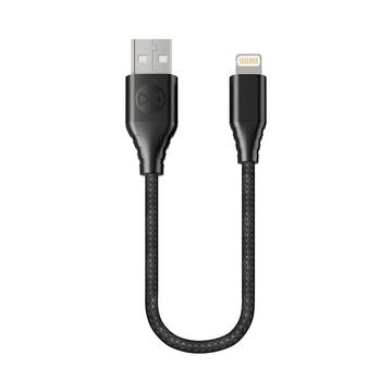 Forever Core USB-A till Lightning-kabel - 0,2 m - Svart