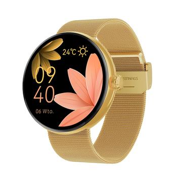 Forever Forevive 5 SB-365 Fashion Smartwatch för kvinnor - Mesh-armband - Guld