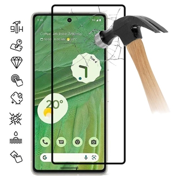 Google Pixel 8 Heltäckande Härdat Glas Skärmskydd - 9H - Svart Kant