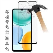 Honor X5c Plus Heltäckande skärmskydd i härdat glas - 9H - Svart kant