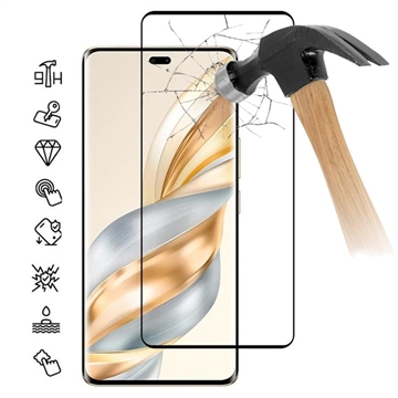 Honor X60 Pro Heltäckande Härdat Glas Skärmskydd - 9H - Svart Kant
