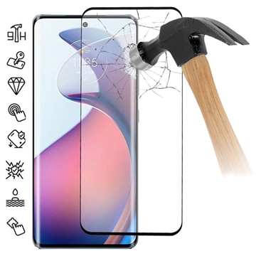 Motorola Edge 40 Pro/Moto X40 Heltäckande Härdat Glas Skärmskydd - 9H - Svart Kant