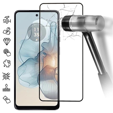 Motorola Moto G24 Power Heltäckande Härdat Glas Skärmskydd - 9H - Svart Kant