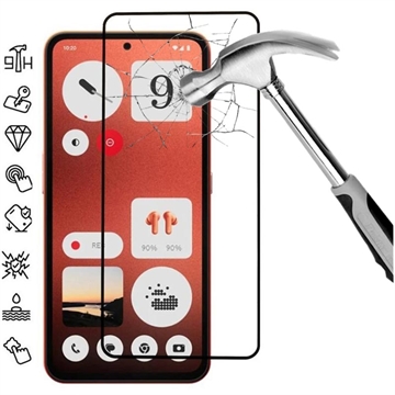 Nothing CMF Phone 1 Heltäckande Härdat Glas Skärmskydd - 9H - Svart Kant