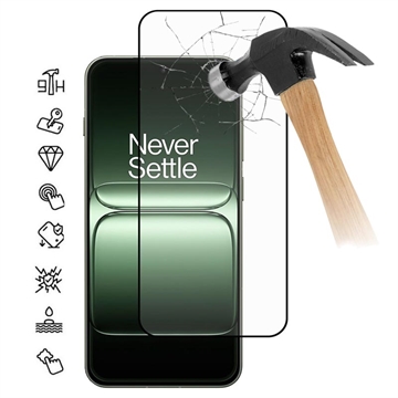 OnePlus 13s Heltäckande skärmskydd i härdat glas - 9H - Svart kant