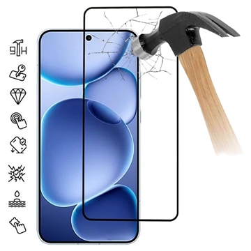 Oppo Find X8s Heltäckande Härdat Glas Skärmskydd - 9H - Svart Kant