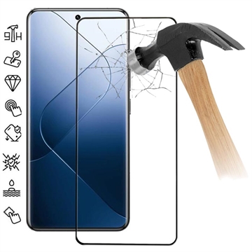 Xiaomi 14 Pro Heltäckande Härdat Glas Skärmskydd - 9H - Svart Kant