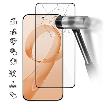 Xiaomi Redmi K90/Poco F8 Pro Heltäckande skärmskydd i härdat glas - 9H - Svart kant