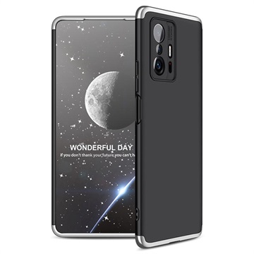 GKK Löstagbart Xiaomi 11T/11T Pro Skal - Silver / Svart
