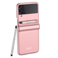 GKK Samsung Galaxy Z Flip3 5G Hybrid Skal med Stylus Penna - Rosa