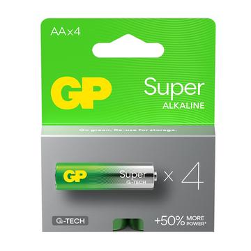 GP Super G-Tech LR6/AA alkaliska batterier - 4 st.