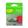 GP Super G-Tech LR6/AA-batterier - 6 st.