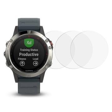 Garmin Fenix 5/5 Plus/5X/5X Plus Härdat Glas Skärmskydd - 46mm - 2 St.