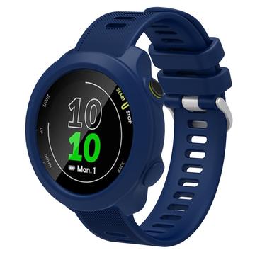 Garmin Forerunner 158 Ersättningssilikonrem med Integrerad Ram - Blå