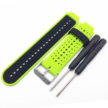 Garmin Forerunner 235/630/735 Dubbla Färger Silikon Sportrem - Ljusgrön