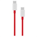 OnePlus Warp Charge USB Typ-C Kabel 5481100047 - 1m - Röd / Vit