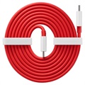 OnePlus Warp Charge USB Typ-C Kabel 5481100048 - 1.5m - Röd / Vit