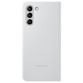 Samsung Galaxy S21+ 5G LED View Fodral EF-NG996PJEGEE (Öppen Förpackning - Utmärkt) - Ljusgrå