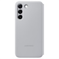 Samsung Galaxy S22 5G Smart LED View Fodral EF-NS901PJEGEE - Ljusgrå