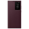 Samsung Galaxy S22 Ultra 5G Smart Clear View Fodral EF-ZS908CEEGEE - Burgundy