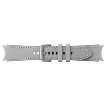 Samsung Galaxy Watch4/Watch4 Classic Hybrid Läderarmband ET-SHR89LSEGEU - M/L - Silver