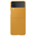 Samsung Galaxy Z Flip3 5G Läder Skal EF-VF711LYEGWW - Mustard