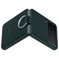 Samsung Galaxy Z Flip3 5G Silikonskal med Ring EF-PF711TGEGWW - Grön